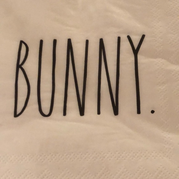 Rae Dunn "Bunny" napkins 2 packages NEW - Picture 2 of 5